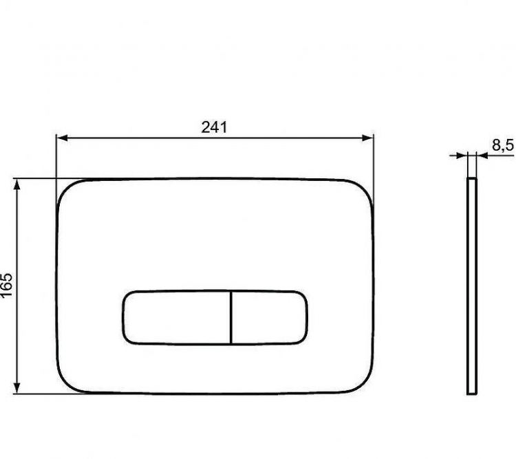Клавиша смыва Ideal Standard Oleas M3 R0123AC Белая