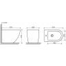 Напольное биде CERAMICANOVA Metropol CN4005