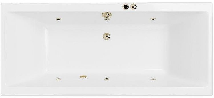 Акриловая ванна Excellent Pryzmat Slim 180x80 WAEX.PRY18S.SOFT.BR с гидромассажем
