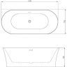 Акриловая ванна Azario Engels 170х75 ENG17075 без гидромассажа