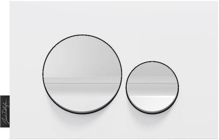 Клавиша смыва Jacob Delafon E20859-00-MWH Белая матовая Белая глянцевая