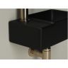 Умывальник CERAMICANOVA Element подвесной прямоугольный (чаша справа, отверстие под смеситель слева) цвет черный матовый CN5046MB