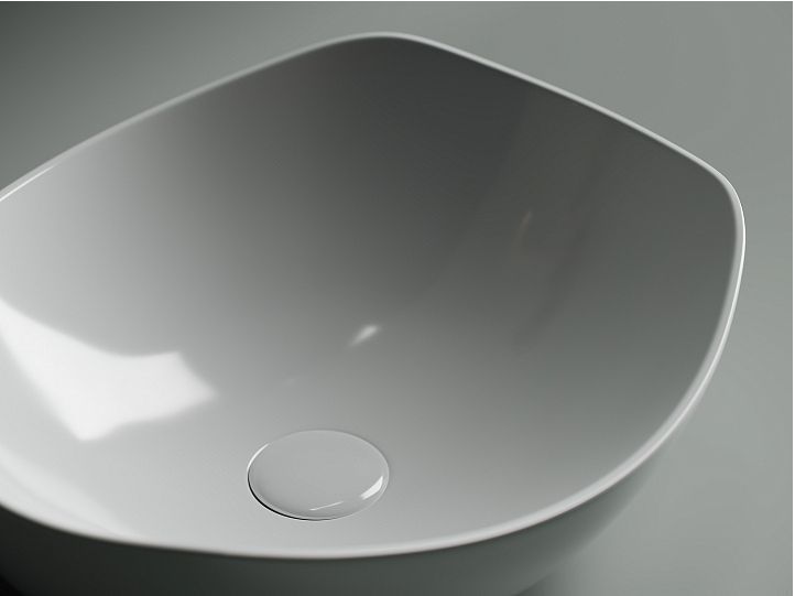 Умывальник CERAMICANOVA Element чаша накладная овальная 420x385x145 мм CN5017