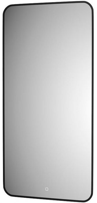 Зеркало Defesto Aura 60х120 DF 2968S с подсветкой 34W-4500K/Сенсорный выключатель/Нейтральный белый свет/Черная рама