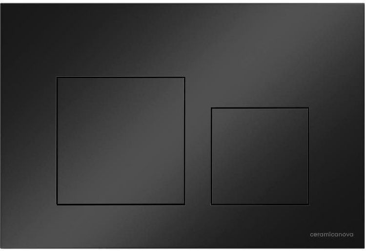 Клавиша смыва Ceramicanova Balance Square CN12-002MB Черная матовая