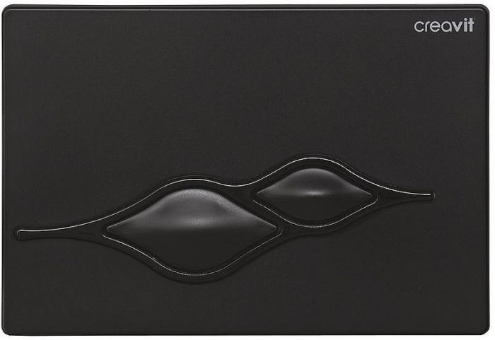 Клавиша смыва Creavit Ufo GP1002.01 Черная матовая