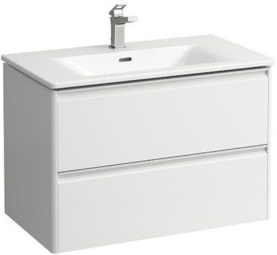 Тумба с раковиной Laufen Palace 80 8.6070.5.261.104.1 подвесная Белая глянцевая