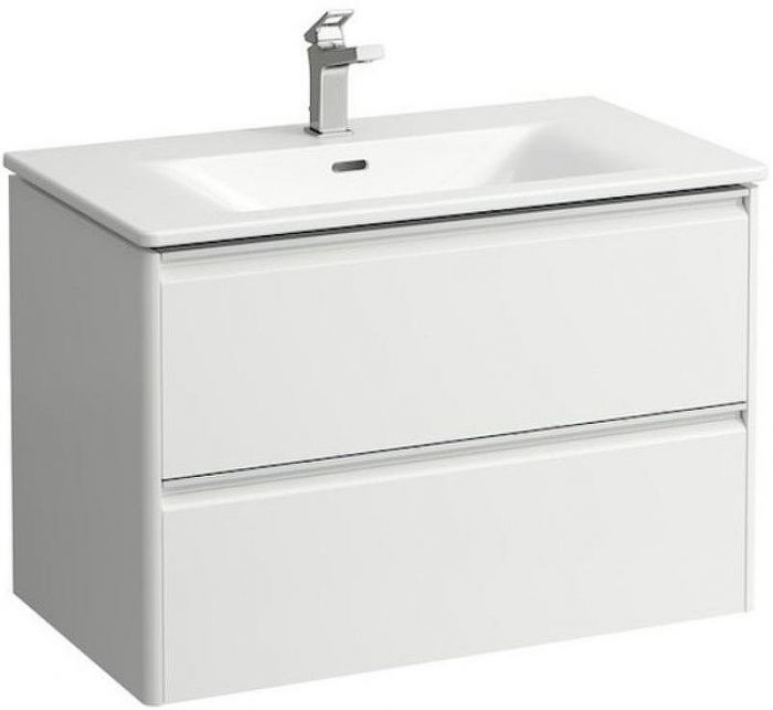 Тумба с раковиной Laufen Palace 80 8.6070.5.261.104.1 подвесная Белая глянцевая