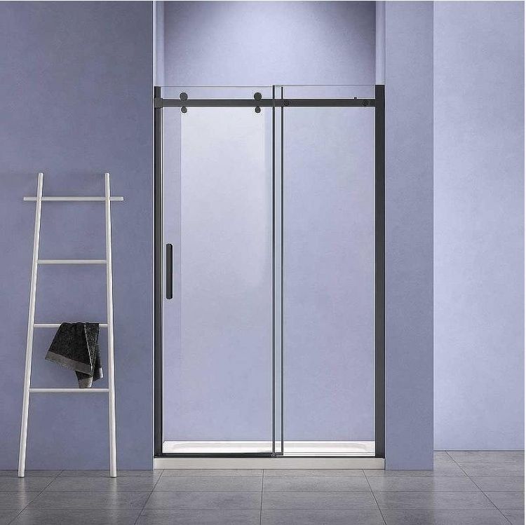 Душевая дверь Vincea Como-N 120 VDS-4CN120CLB профиль Черный стекло прозрачное