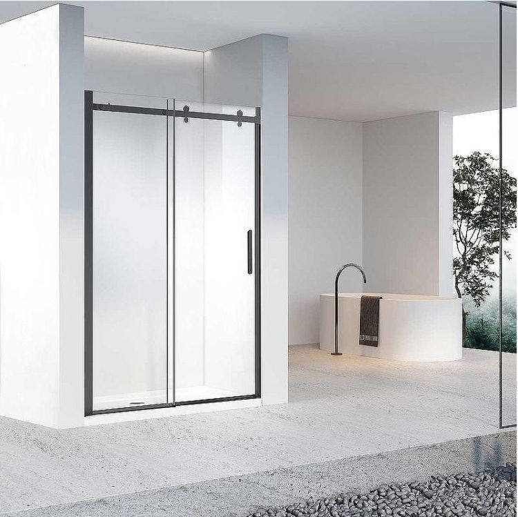 Душевая дверь Vincea Como-N 120 VDS-4CN120CLB профиль Черный стекло прозрачное