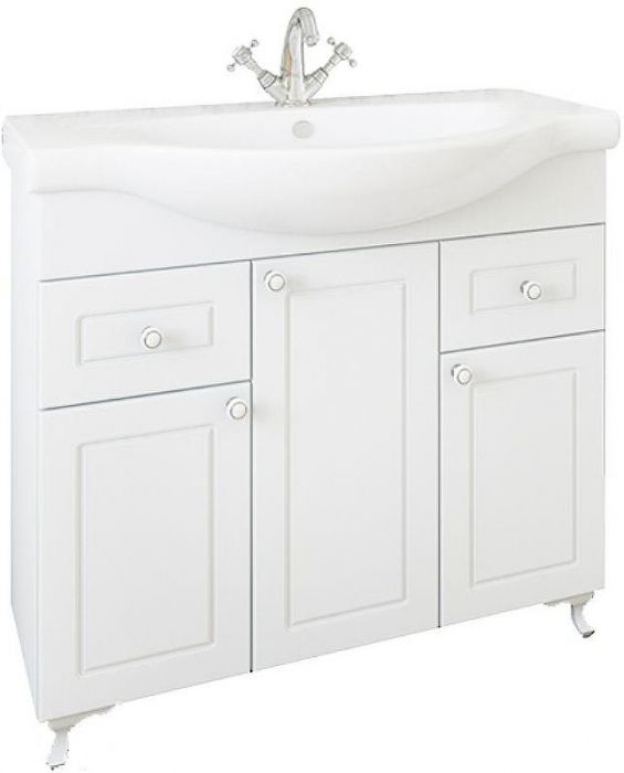 Тумба под раковину Sanflor Софи 85 С0002224 Белая матовая