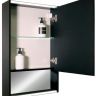 Зеркальный шкаф Reflexion Box 600х800 RF2421BL с подсветкой Черный матовый Зеркальный шкаф Reflexion Box 600х800 RF2421BL с подсветкой Черный матовый