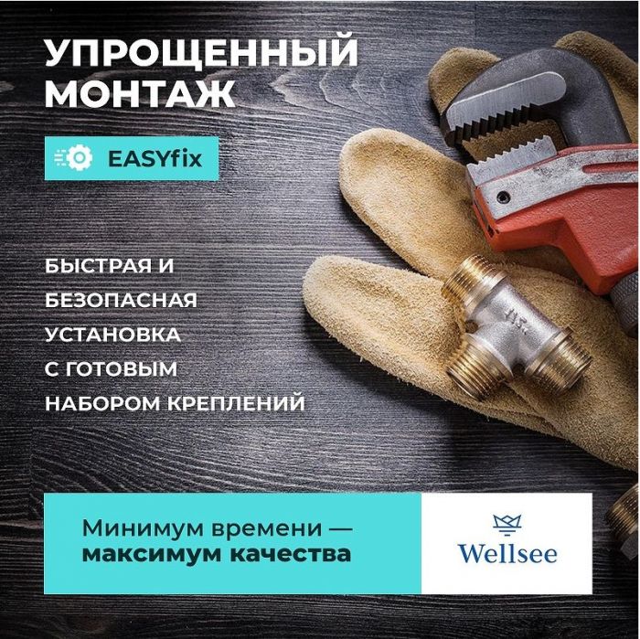 Смеситель для раковины Wellsee ONCE! and forever 182402000 цвет Черный матовый