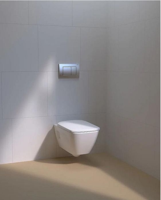 Инсталляция Geberit Delta 458.163.21.1 для унитаза с клавишей смыва Хром глянцевый