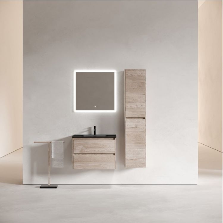 Тумба подвесная SANCOS под раковину Libra, дуб галифакс натуральный 690х450х500 мм, LB70EG