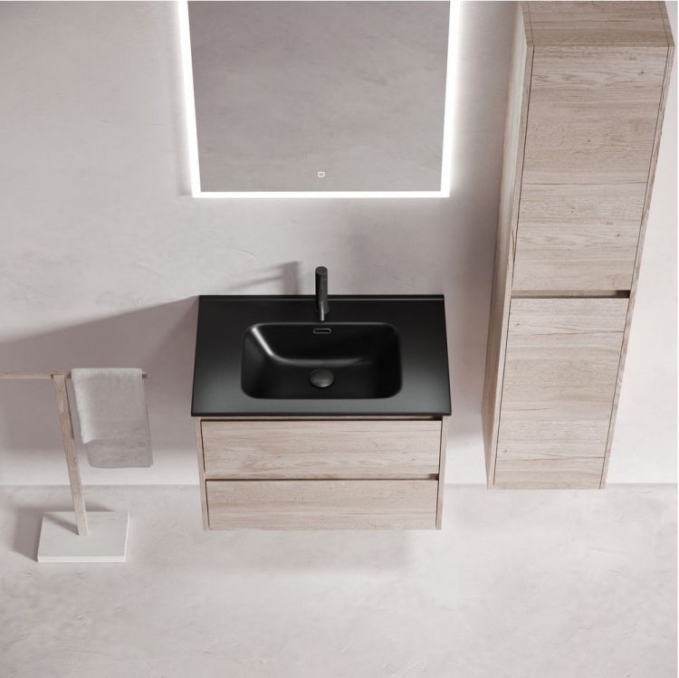 Тумба подвесная SANCOS под раковину Libra, дуб галифакс натуральный 690х450х500 мм, LB70EG