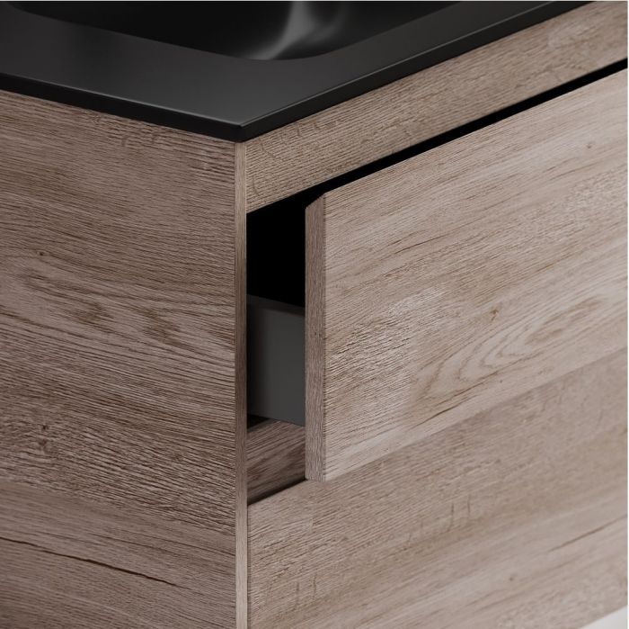 Тумба подвесная SANCOS под раковину Libra, дуб галифакс натуральный 690х450х500 мм, LB70EG