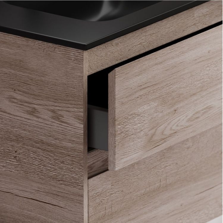 Тумба подвесная SANCOS под раковину Libra, дуб галифакс натуральный 690х450х500 мм, LB70EG