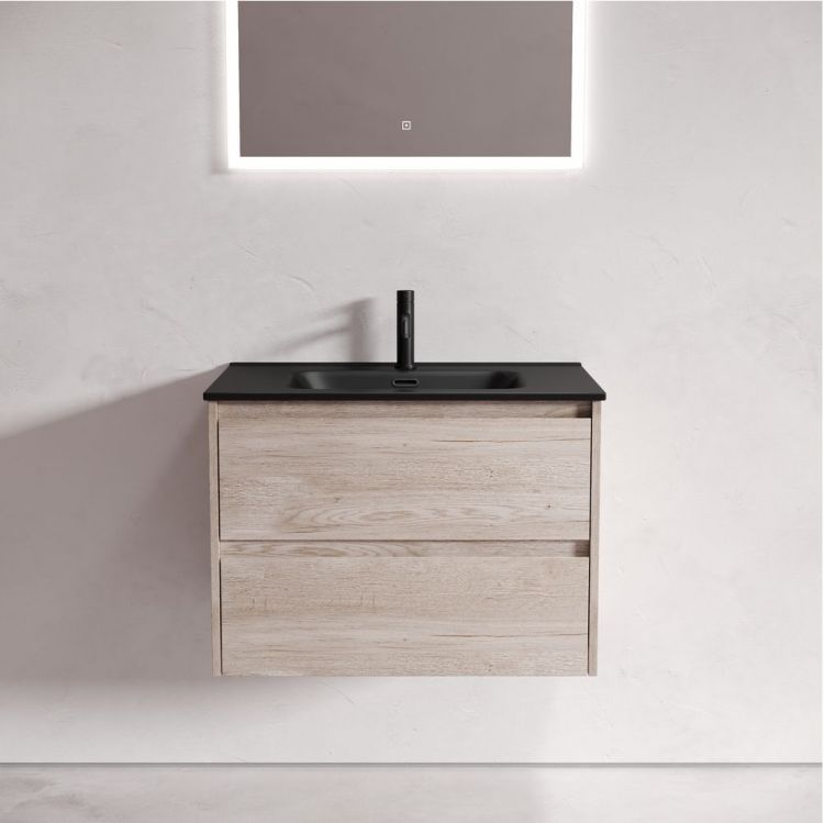 Тумба подвесная SANCOS под раковину Libra, дуб галифакс натуральный 690х450х500 мм, LB70EG