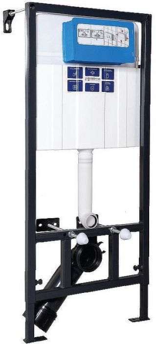 Инсталляция Bettoserb Sava Fix Slim SET40006471 для унитаза с Черной матовой клавишей смыва