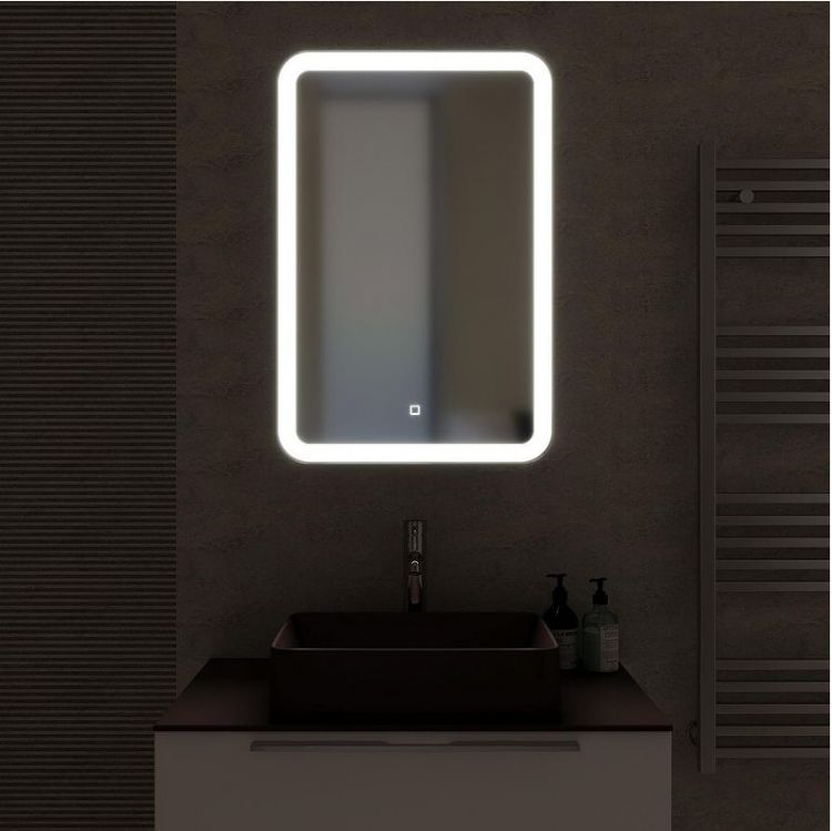 Зеркальный шкаф Mixline Фиджи 50 550381 с подсветкой цвет Белый