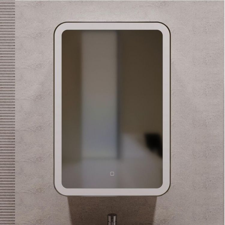 Зеркальный шкаф Mixline Фиджи 50 550381 с подсветкой цвет Белый