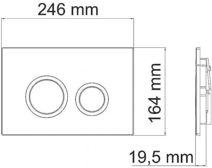 Инсталляция WasserKRAFT Dinkel 58TLT.010.ME.WH01 для унитаза с Белой клавишей смыва
