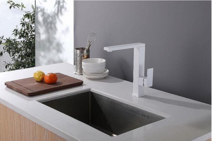 Смеситель для кухни Abber Daheim AF8214W Белый