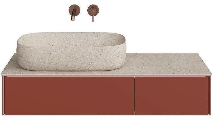 Тумба под раковину Kerama Marazzi Magica 120 MA.120.2\VR.M подвесная Венецианский красный
