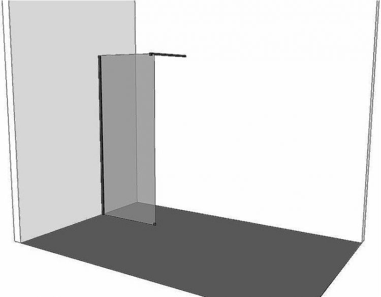 Душевая перегородка Allen Brau Infinity 1 120 3.21023.60 профиль Медь браш стекло прозрачное