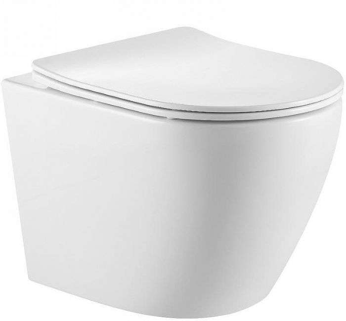 Унитаз SantiLine SL-5025 подвесной Белый с сиденьем Микролифт