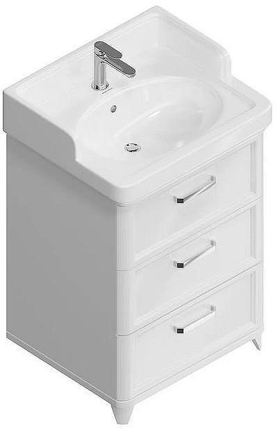 Тумба под раковину Kerama Marazzi Pompei 60 PO.M.60.3\WHT цвет Белый глянцевый