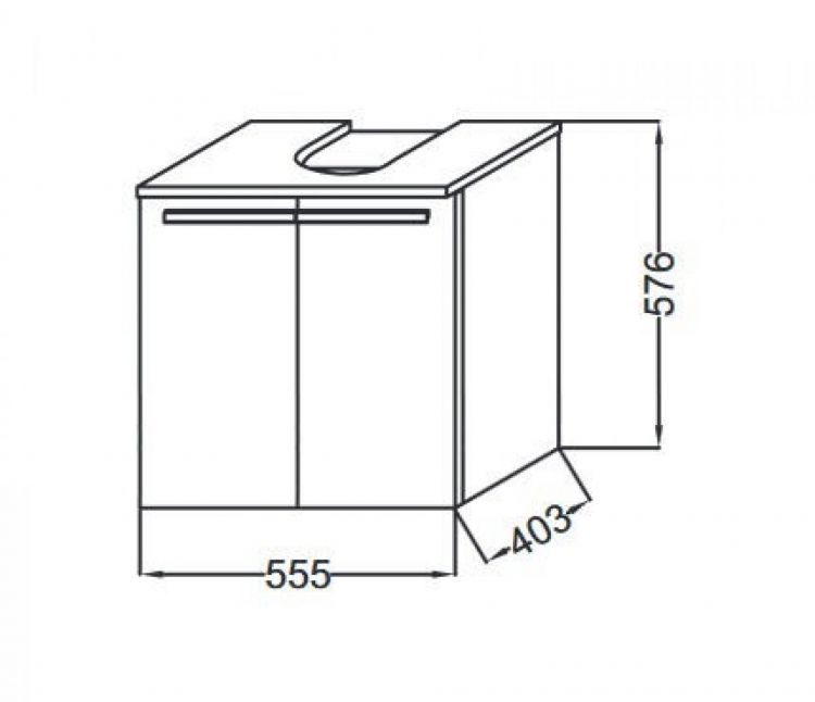 Тумба под раковину 55 см Jacob Delafon Struktura EB1386-E16 ореховое дерево Тумба под раковину 55 см Jacob Delafon Struktura EB1386-E16 ореховое дерево