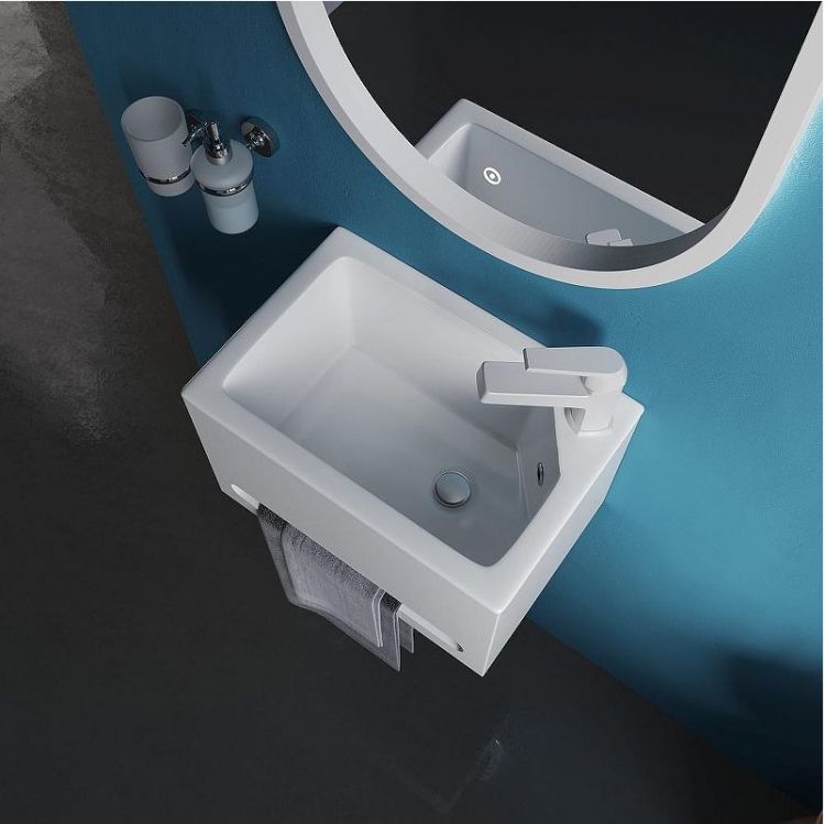 Тумба с раковиной DIWO Казань 40 R РК40R подвесная цвет Белый