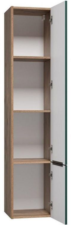 Шкаф пенал Brevita Greenwood 35 R GRE-05035-08П подвесной Зеленый матовый Дуб Галифакс олово