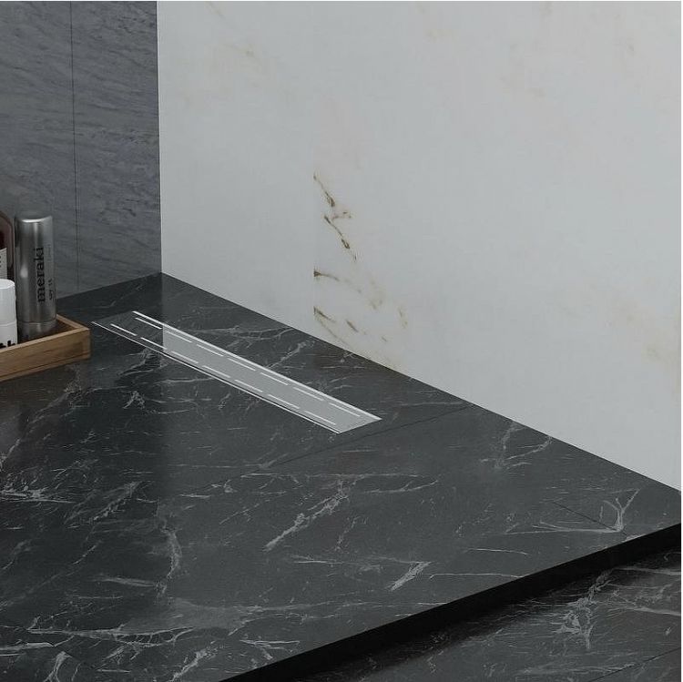 Душевой лоток Paini Line 550 CH550LN с решеткой Хром глянец