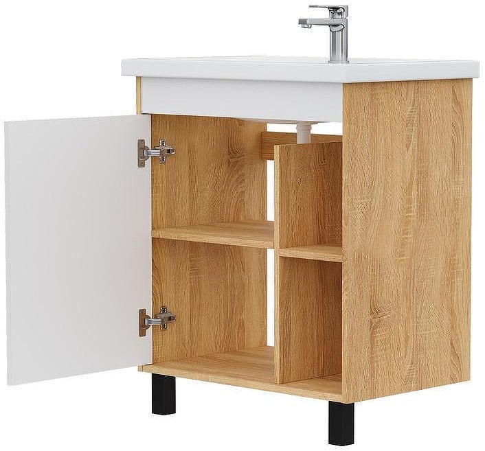 Тумба под раковину Volna Osmond 70 tnOSMOND70.1D-04 цвет Белый Дуб сонома