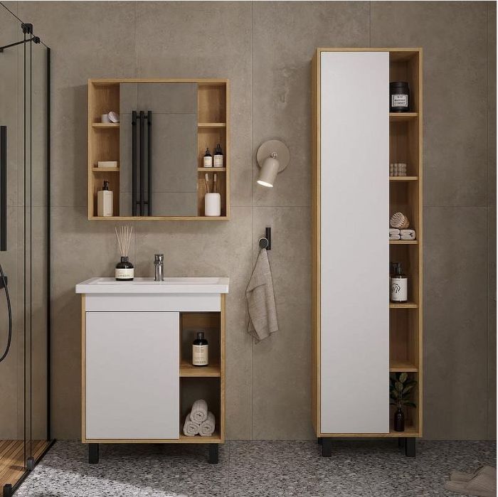 Тумба под раковину Volna Osmond 70 tnOSMOND70.1D-04 цвет Белый Дуб сонома