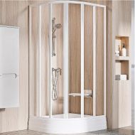 Душевой уголок Ravak Supernova SKKP6-90 90x90 3207O102Z1 профиль Белый стекло Transparent