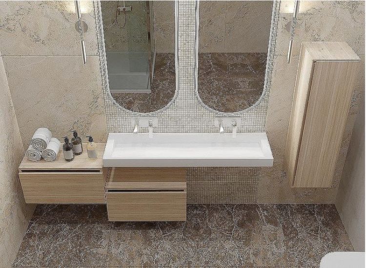 Тумба Boheme Armadi Art Flat Vallessi Uno-S 80 897-080-L подвесная Light oak