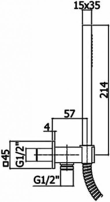 Душевой гарнитур Paffoni Premium ZDUP115BO Белый матовый
