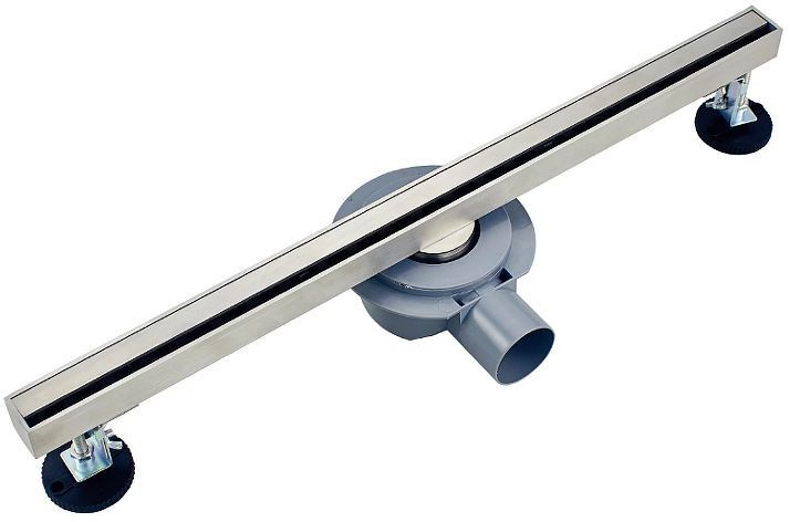 Душевой лоток Wonzon & Woghand 90 WW-65409M-BR с решеткой цвет Брашированный никель