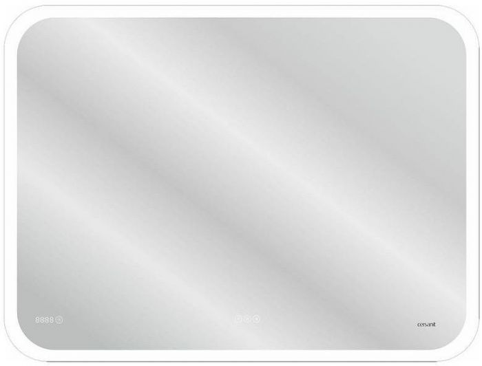 Зеркало Cersanit Led 070 Design Pro 80 KN-LU-LED070*80-p-Os с подсветкой с диммером, часами, подогревом и функцией Bluetooth