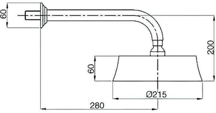 Верхний душ Cezares Olimp CZR-TDD2-03/24 Золото 24 карат