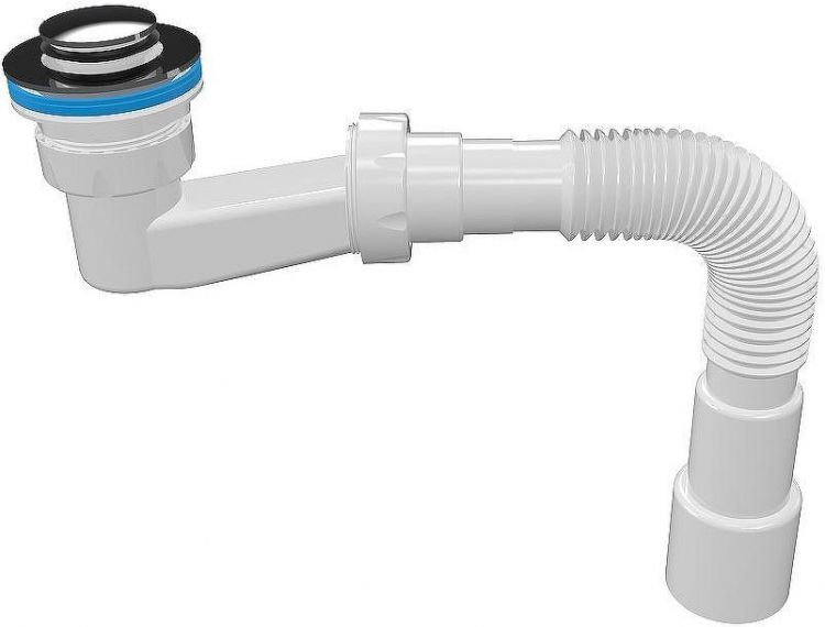 Сифон для душевого поддона Nova 1650 click-clack Хром