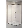 Душевой уголок Esbano Surf 100x80 ESOGS108PSB профиль Черный стекло прозрачное