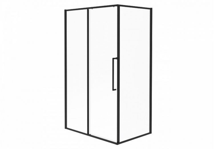Душевой уголок Esbano Surf 100x80 ESOGS108PSB профиль Черный стекло прозрачное