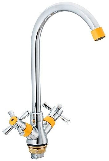 Смеситель для кухни Ekko E49118-9 цвет Хром Желтый