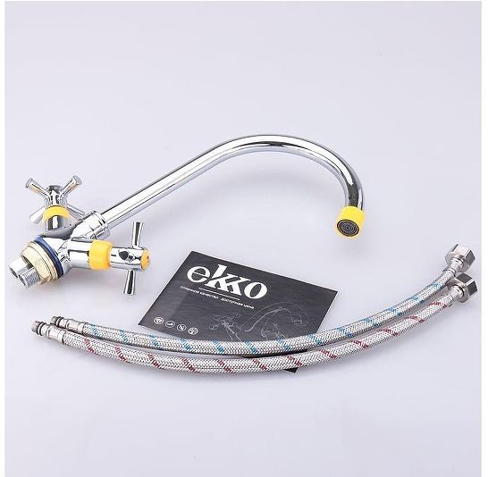 Смеситель для кухни Ekko E49118-9 цвет Хром Желтый