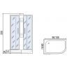 Душевая кабина Мономах Б/К 90x70x24 МЗ R 10000005804 без гидромассажа
